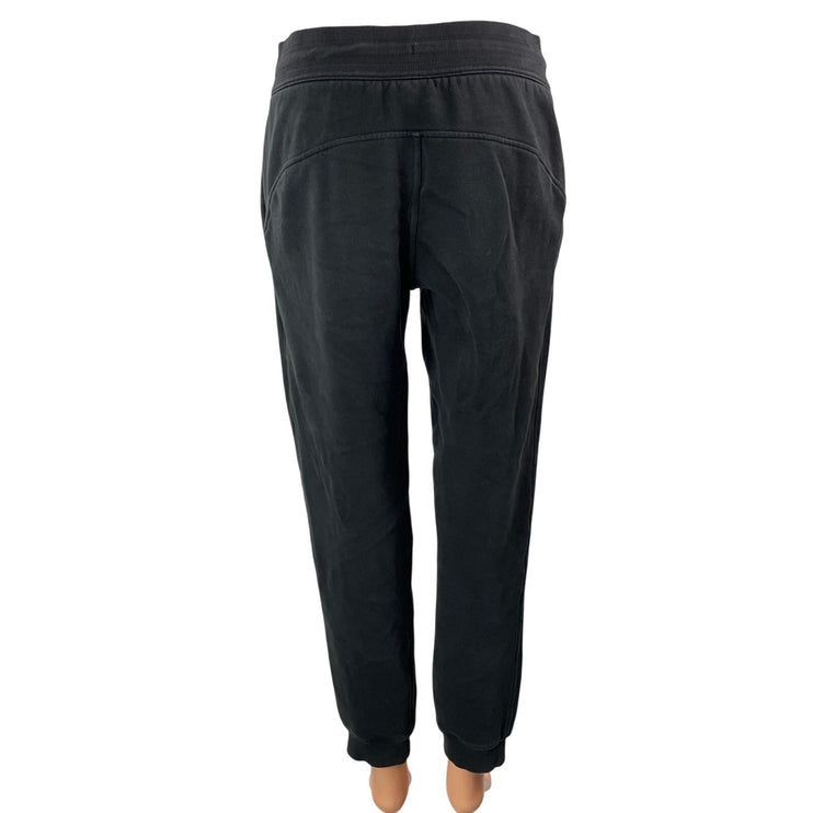 Lululemon Women's Black Drawstring High Rise Athletic Jogger Sweat Pants Size 6