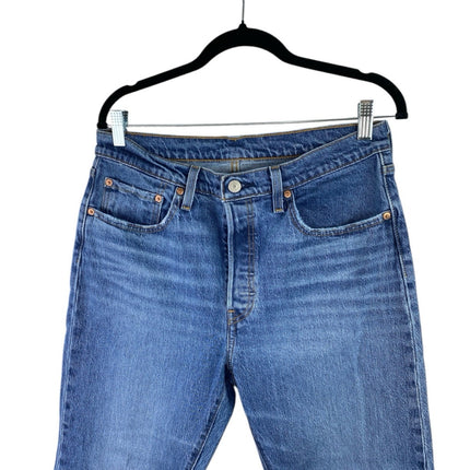 Levi's 501 Women's Blue Original Fit High Waisted Straight Denim Jeans Size 31