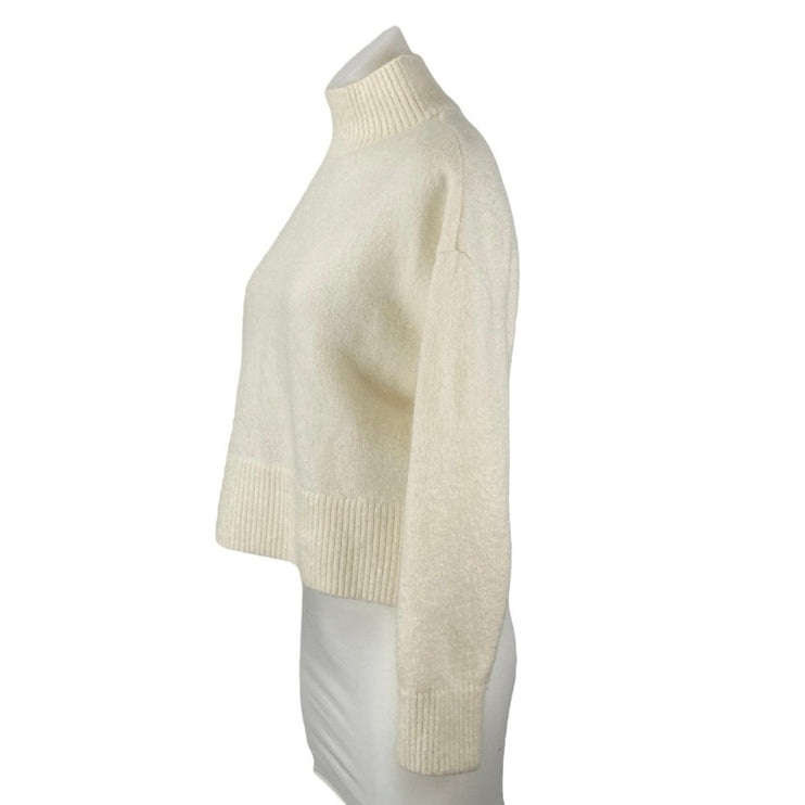 & Other Stories Women's Cream Wool Mohair Turtleneck Long Sleeve Sweater Top S