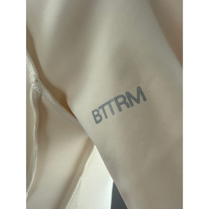 BTTRM BetterMe Ivory Athletic Activewear Sculpt Zip Up Catsuit Romper Jumpsuit M