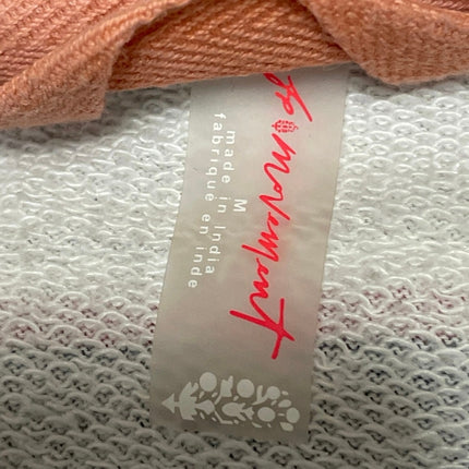 Free People FP Movement Work It Out Blue White Striped Pullover Polo Shirt Top M