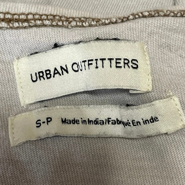 Urban Outfitters Women's Beige Stitch Sleeveless Cami Cropped Tank Top Size S