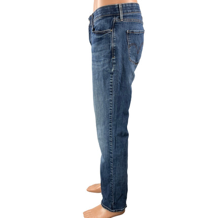Levi's Men's Blue High Waisted Faded Relaxed Fit Straight Denim Jeans Pants 14M