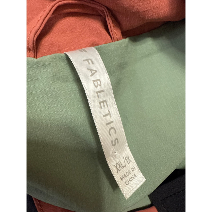 Fabletics The Heights Multicolor Colorblock Hoodie Windbreaker Cargo Jacket XXL