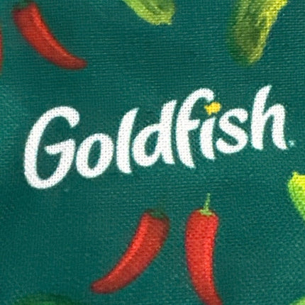 Goldfish Reversible Orange Green Chili Peppers Fish Graphic Bucket Hat One Size