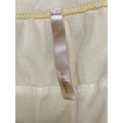 Estam Women's Yellow Sleeveless Cami Camisole Smocked A-Line Flared Dress Size S