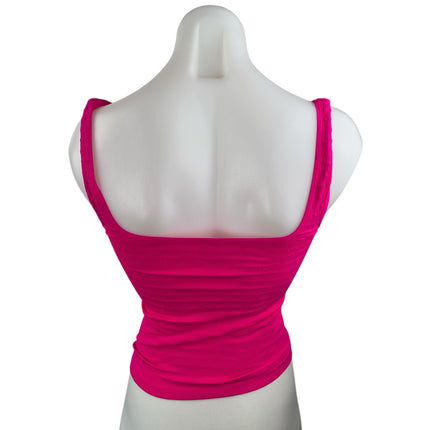 Free People Intimately Pink Sleeveless Square Neck Slim Cami Camisole Tank Top M