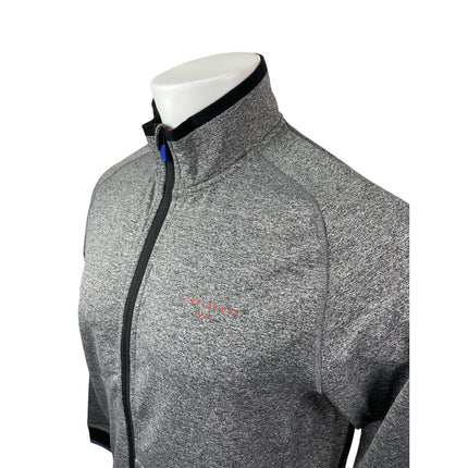 Ted Baker Golf Men's Gray Long Sleeve Full Zip Stand Collar Jacket Top Size M
