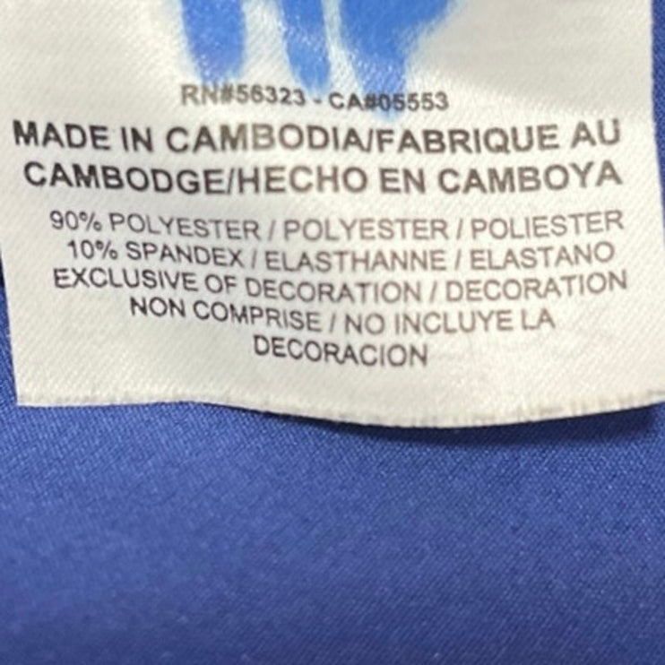 Nike Golf Blue High Waist Tiered Back Tennis Athletic A Line Mini Skirt Size S