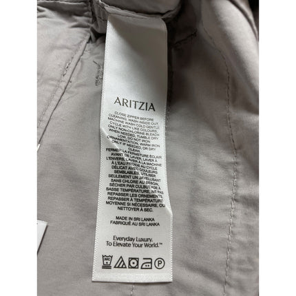 NEW Aritzia TNA Soft Supply Gray Mid Rise Mini Straight Utility Cargo Skirt Sz 2