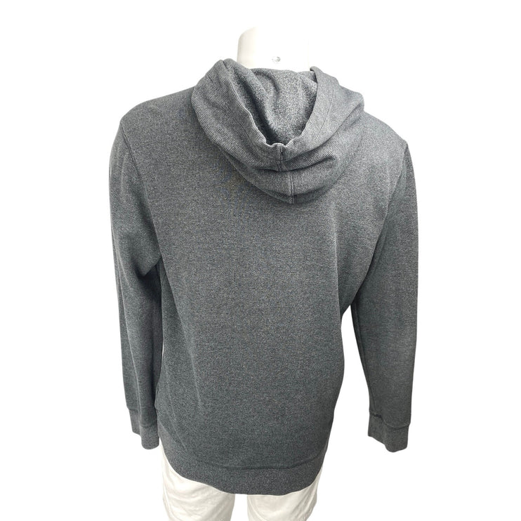 Banana Republic Mens Gray Long Sleeve Hooded Hoodie Sweatshirt Sweater Top XL