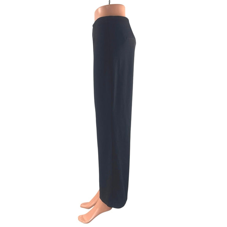 MNG Mango Women's Black High Rise Flared Bootcut Career Trousers Pants Size M