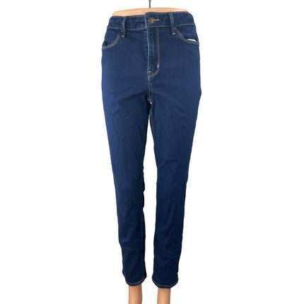Old Navy Wow Straight Women's Blue Dark Wash High Rise Denim Jeans Pants Size 6