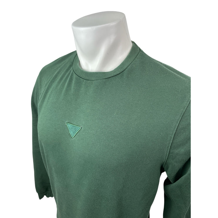 Rare Rabbit Chara Mens Green Crew Neck Long Sleeve Slim Sweatshirt Sweater Top M