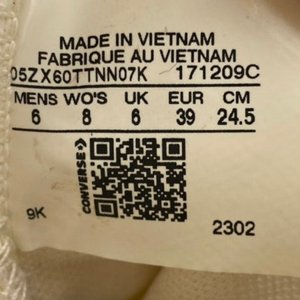 Converse Chuck Taylor All-Star Lift Womens White Heart Print High Top Sneakers 8