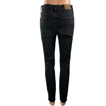 Madewell 10" The High Rise Skinny Women's Black Y2k Casual Denim Jeans Size 27