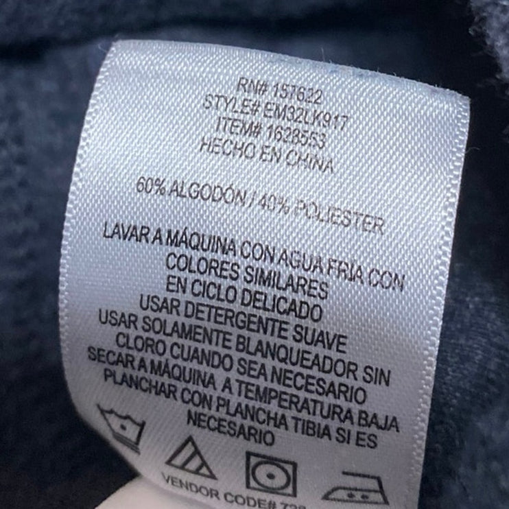 Eddie Bauer Men's Black Quilted Long Sleeve Snap Turtleneck Sweater Top Size S