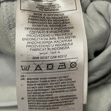 Adidas Women's Gray Elastic Waist Casual Logo Tapered Leg Trouser Jogger Pants L