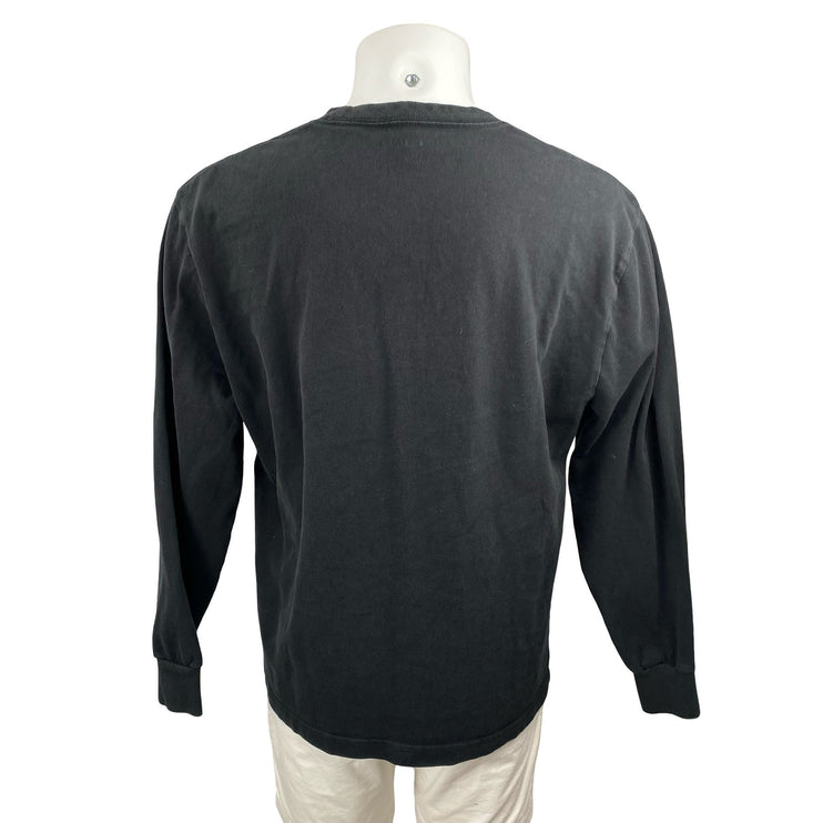 Madewell Men's Black Crew Neck Long Sleeve Sweater Sweatshirt Tee T-Shirt Top L