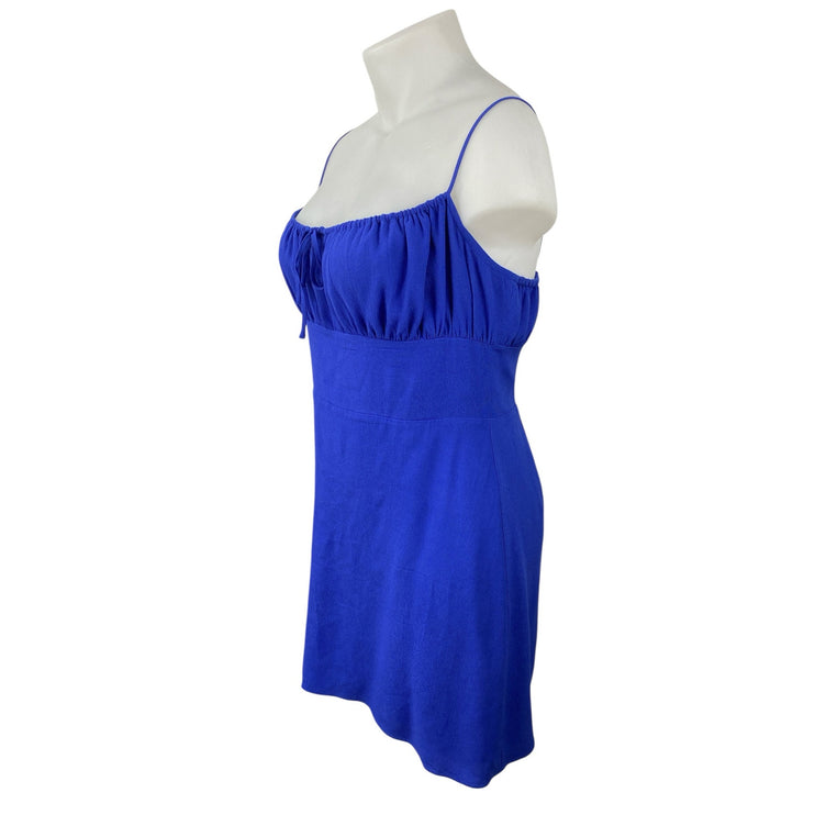 Aritzia Sunday Best Delilah Blue Sleeveless Mini Tank Flare A-Line Slip Dress XL