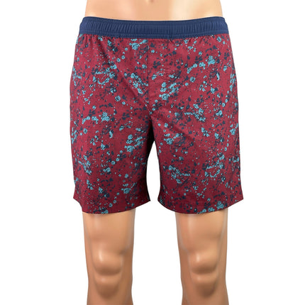 Chubbies Men's Navy Red Elastic Waist Mid Rise Chino Bermuda Sweat Shorts Sz S