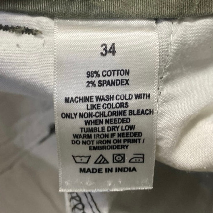 Aeropostale Men's Green Camo Camouflage Straight Outdoor Cargo Shorts Size 34