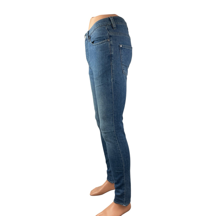 Ted Baker London Men's Medium Blue Wash High Waisted Skinny Denim Jeans Pants 28