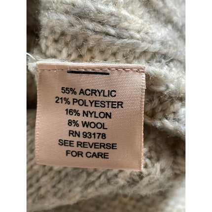 Philosophy Women's Gray Wool Long Sleeve Turtleneck Knit Sweater Top Size M