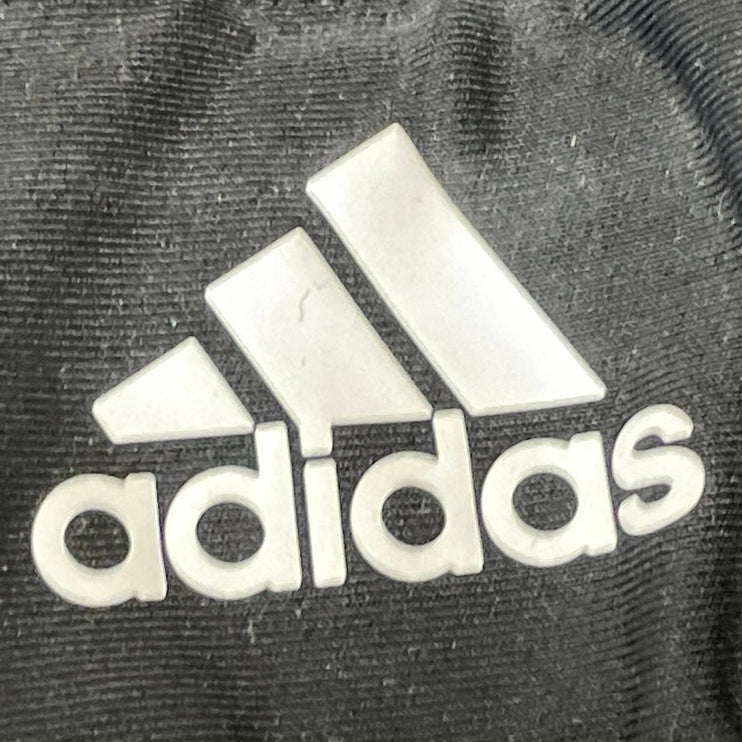 Adidas TKO Black White Crossback Workout Athletic Crop Top Sports Bra Size L