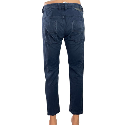 Diesel Safado Men's Blue Mid Rise Casual Slim Straight Crop Denim Jeans Size 29