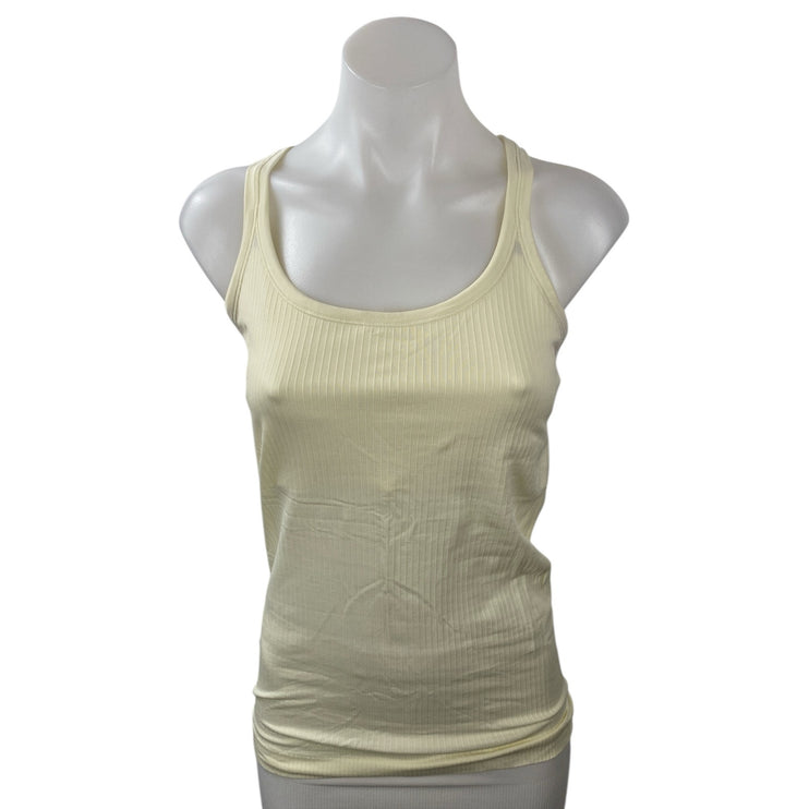 Lululemon Womens Cream Scoop Neck Sleeveless Yoga Athletic Activewear Tank Top 8