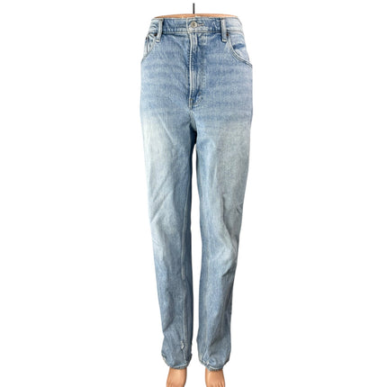 Abercrombie & Fitch 90's Straight Blue Ultra High Rise Denim Jeans Pants Sz 28/6