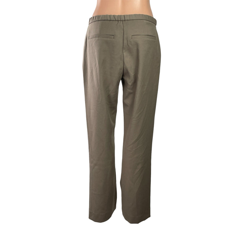Abercrombie & Fitch Women's Taupe Gray High Rise Wide Leg Trousers Pants Size 28