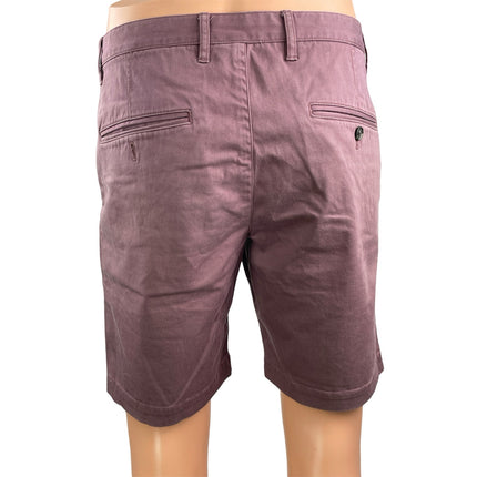 Theory Men's Blue Wine Red High Waisted Straight Casual Chino Khaki Shorts 31