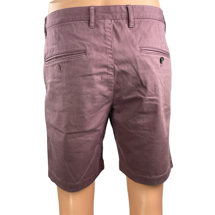 Theory Men's Blue Wine Red High Waisted Straight Casual Chino Khaki Shorts 31