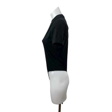 WeWoreWhat Danielle Berstein Women's Black Mock Neck T-Shirt Bodysuit Top Sz XS