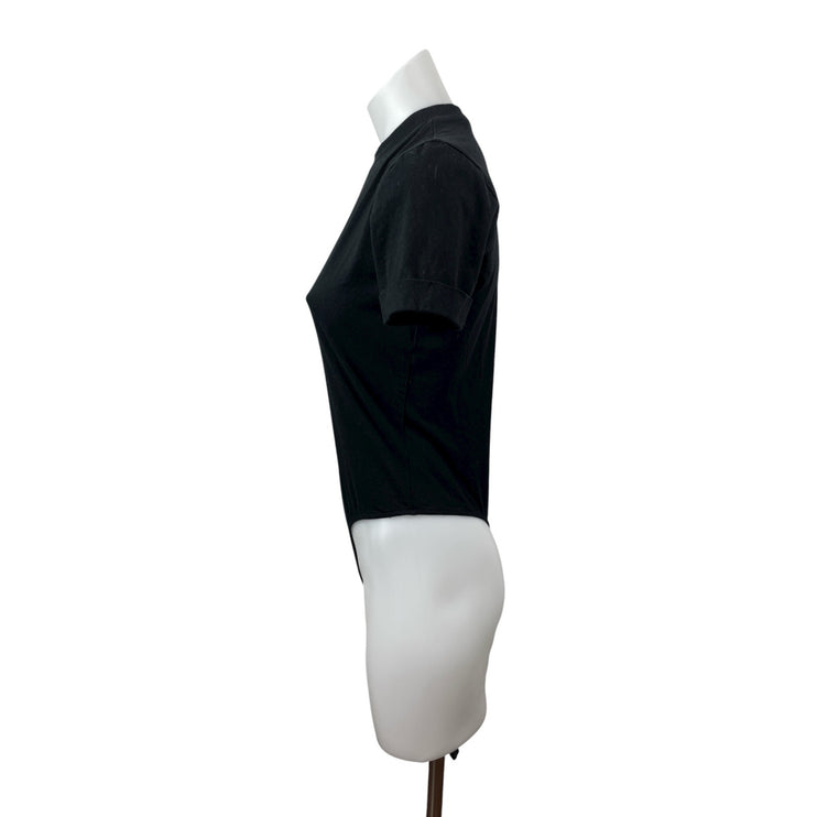 WeWoreWhat Danielle Berstein Women's Black Mock Neck T-Shirt Bodysuit Top Sz XS