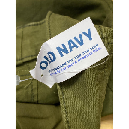 NEW Old Navy Women's Army Green High Rise Straight Wide Leg Khaki Chino Pants S