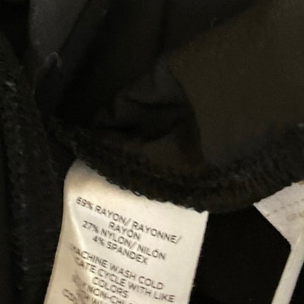 Ann Taylor LOFT Black Drawstring High Waisted Pleated Casual Mini Shorts Size S