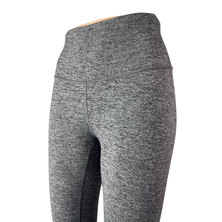 Lululemon Women's Gray Mid Rise Skinny Yoga Athletic Activewear Leggings Pants 4