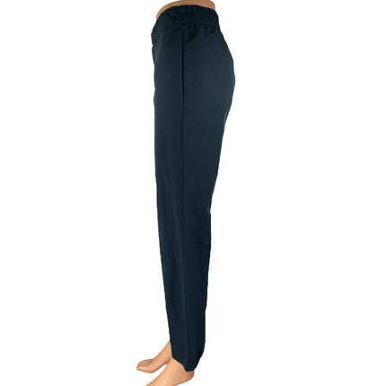 Banana Republic Women's Black High Waisted Straight Leg Trousers Pants Size 32