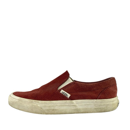Vans OG Maroon Suede Low Top Classic Slip-On Sneakers Shoes Mens 5.5 Womens 7