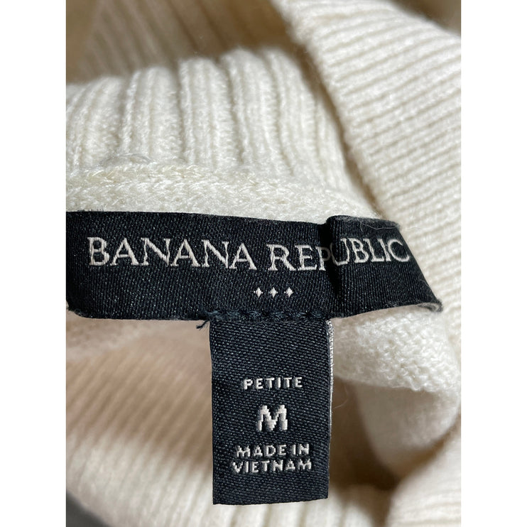 Banana Republic Women's Beige Long Sleeve Turtleneck Knit Sweater Top Size M