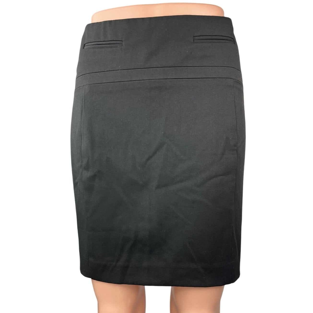 Express Women s Black Zipper Straight Pencil Knee Length Mini Skirt Si Brie
