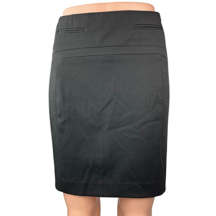 Express Women's Black Zipper Straight Pencil Knee Length Mini Skirt Size 0