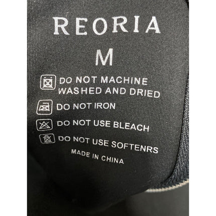 Reoria Black Sleeveless Corset Bustier Slit Square Neck Tank Cami Crop Top Sz M