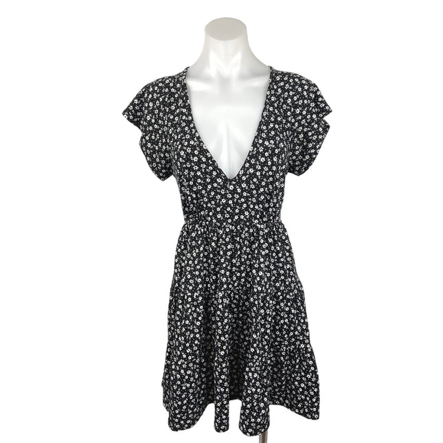 navy blue dress for baby girl Urban Outfitters (M) Womens Satin Mini A-Line Dress Polyester Black main image 0