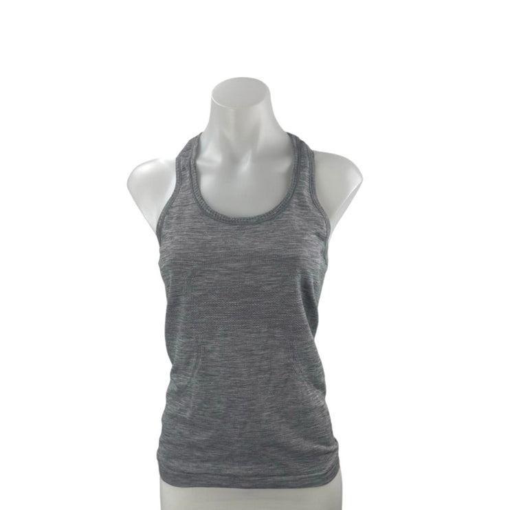Lululemon Women's Gray Racerback Yoga Workout Running Athletic Tank Top Size 6