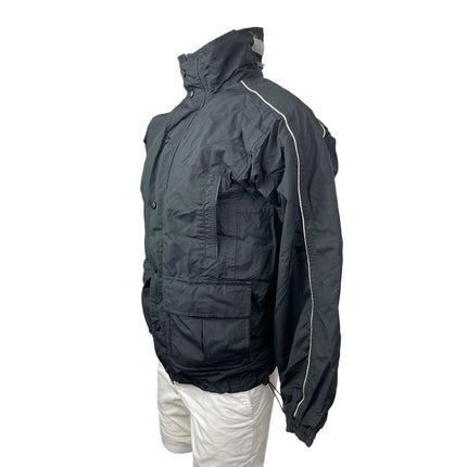 Flying Cross Duty Guard Hardshell Black Long Sleeve Windbreaker Coat Jacket Sz S
