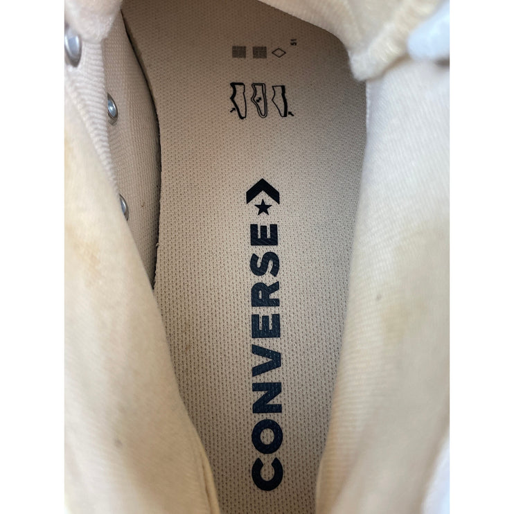 Converse Chuck Taylor All Star Hi Platform Womens White Black Lace Up Sneakers 8